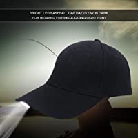 Los mejores  - Keenso Sombrero LED- Ligero LED Algodón Ajustable Gorra de béisbol Linterna Sombrero Noche Pesca Camping Trotar